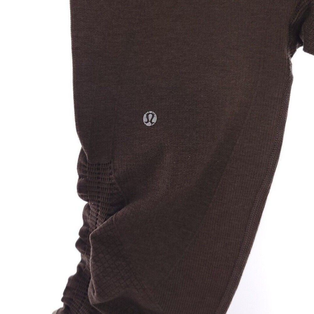 Lululemon Capri Solid Brown Athletic Active Leggi… - image 3